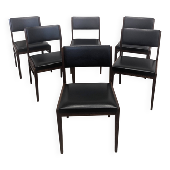 Suite de 6 chaises vintage