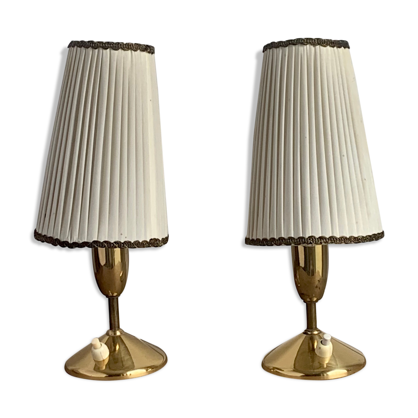 Pair of bedside lamps, 1960s