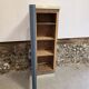 Small Mado 1960 kitchen column unit in yellow formica restyled in blue