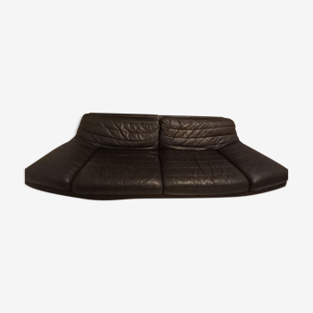 Three-seater leather sofa year 70