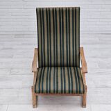 Chaise à bascule danoise à dossier haut, très bon état d'origine.