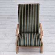 Chaise à bascule danoise à dossier haut, très bon état d'origine.