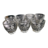 7 verres à liqueur, années 50