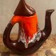 Enamelled ceramic coffee pot signed Vallauris - 1960s