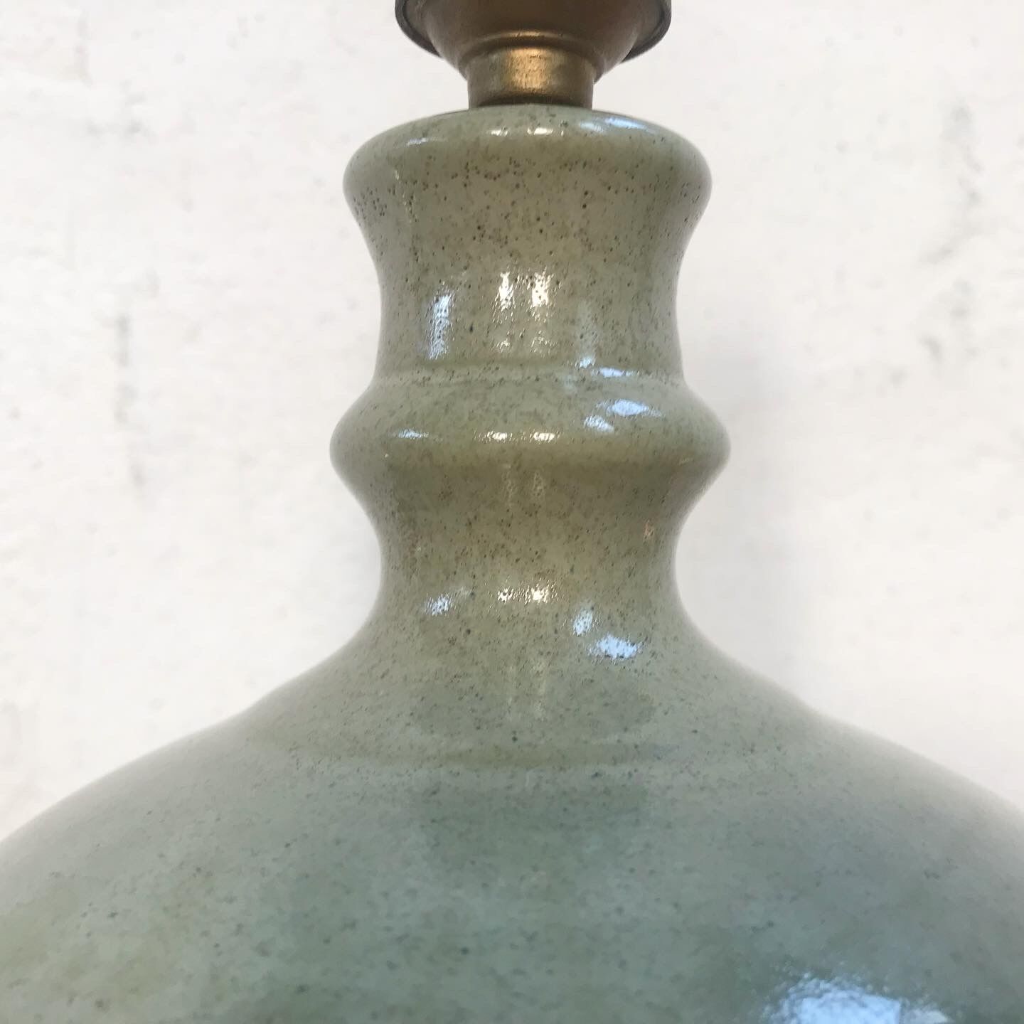 Vintage stoneware lamp foot