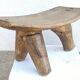 Antique wooden stool. Lobi African Art from West Africa