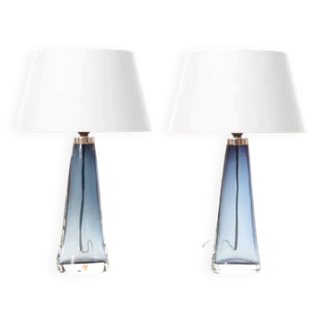 Pair of table lamps in crystal Model RD 1566