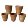 Set of 5 glasses / coffee cups in stoneware handmade 70s