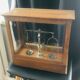 Apothecary trebuchet scale in wooden chest