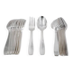 Christofle Atlas model, 10 dessert cutlery sets, 20 pieces, Art Deco, 17.8 cm