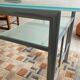 Modern glass and metal desk