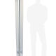 Halogen floor lamp glass and metal. 1980