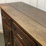 1950s oak sideboard in the style of Robert Micheau Vernez