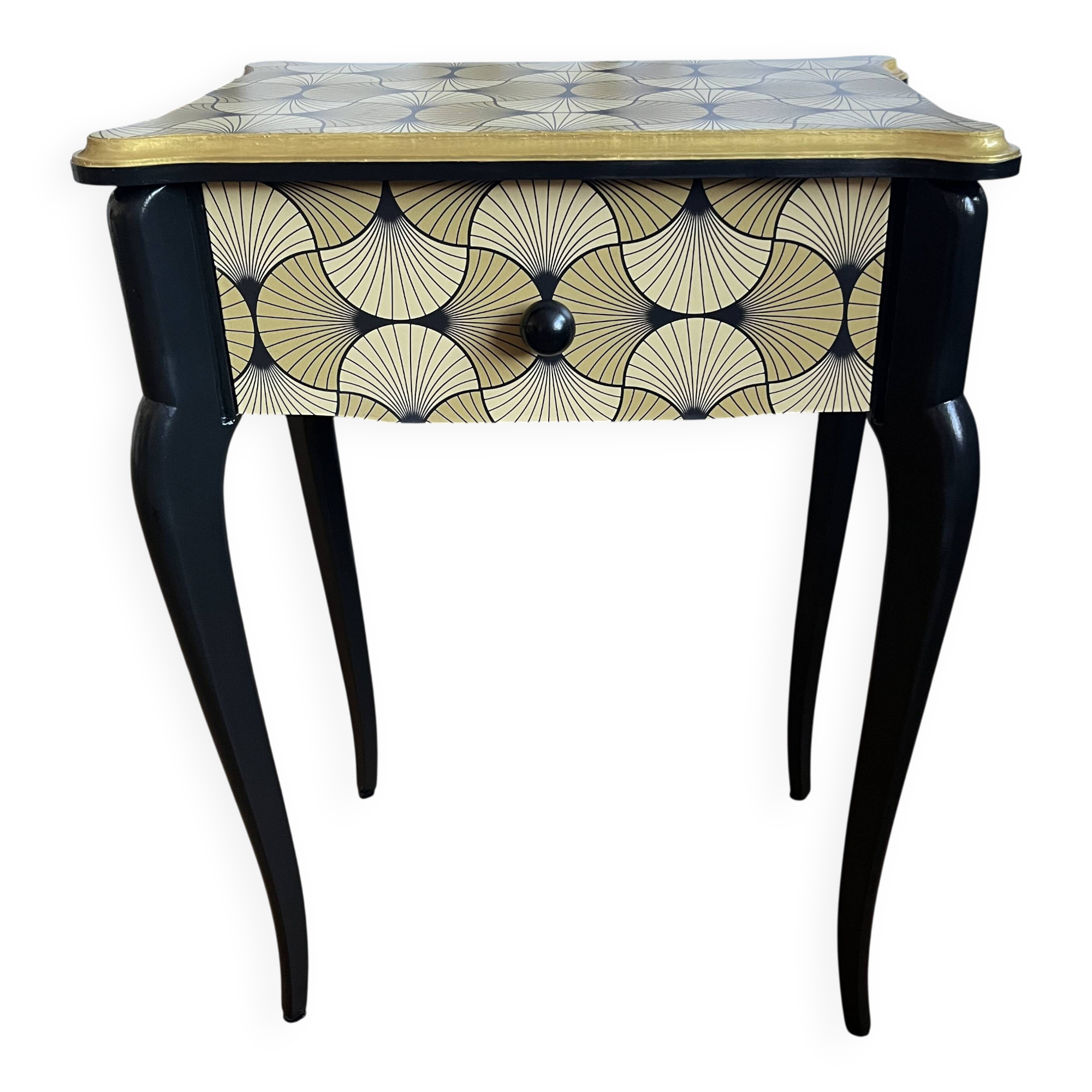 Table De Chevet Ancienne Relookee