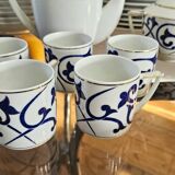 Limoges porcelain service Letang Remy, Odessa Pearl China collection.