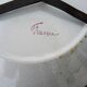 Antique Hand Painted Earthenware Flat Plate - Rooster on Basket of Flowers