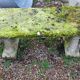 Reconstructed stone bench