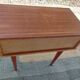 bedside table with spindle legs, vintage 70s