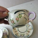 Set of cups and sub-cups, décor Georg Schmider Zeller, Dekor Favorite