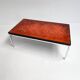 Glass coffee table by Jean René Talopp, 1970s