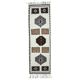 Vintage Turkish Oushak Handmade Wool Runner 100x365