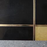 End design table black lacquer and talossel