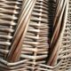Panier en osier vintage 70 cm