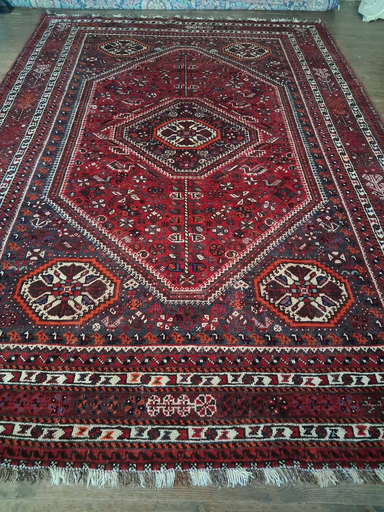 Tapis Persan Qashqaï fait main 316x220cm