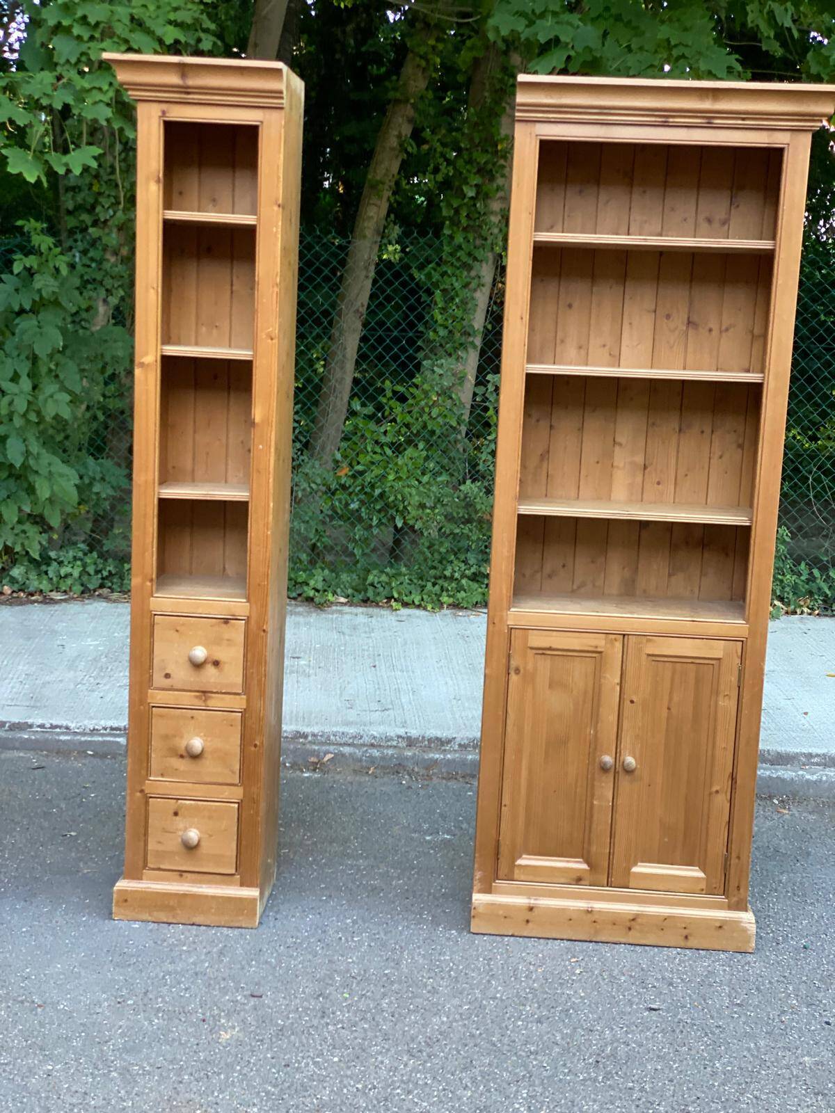 2 Scandinavian Interior's solid wood bookcases