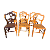 Lot of tanned chairs