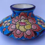 Small Longwy enamel vase