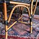 6 chaises vintages de terrasse de bistrot parisien en rotin