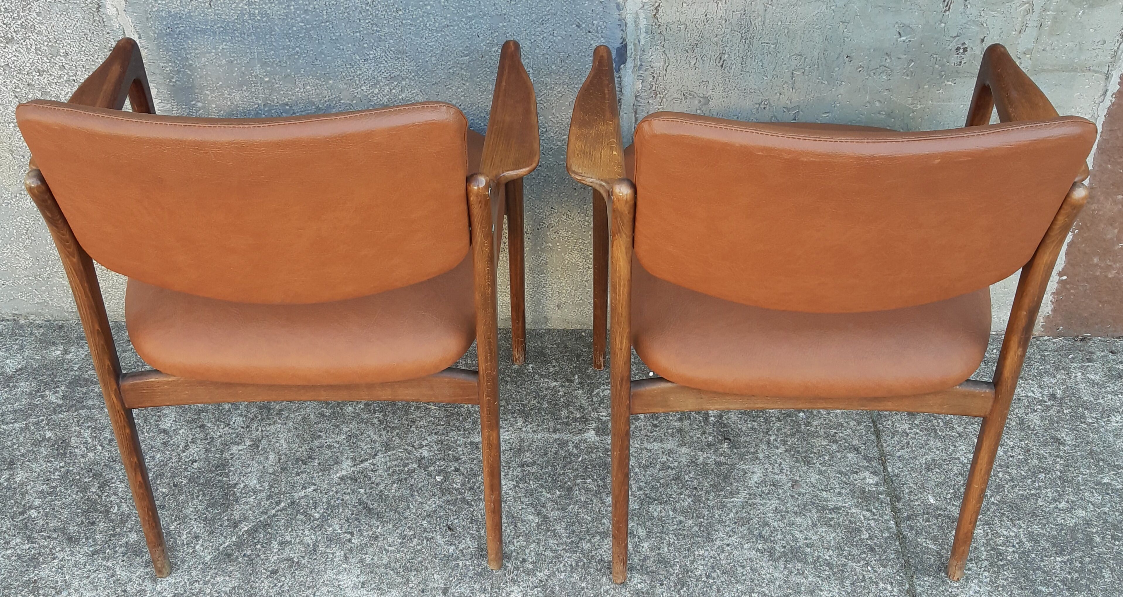 Pair of Scandinavian armchairs