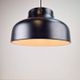 Mid-Century Modern Danish Black Jumbo Pendant Lamp by Uniline for Nordisk Solar, 1960s