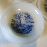 6 hollow plates from Arcopal in good condition