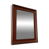 Miroir ancien en bois sculpté années 40/50