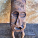 Sculpture African Mask Handcrafted Carved Wood Vintage #D882
