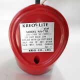 Space age design lamp kreo-lite na-718 red japan