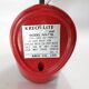 Space age design lamp kreo-lite na-718 red japan