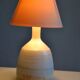 pied de lampe terre cuite grès moderniste France 1970
