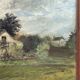 oil on panel Unsigned Landscape of Loire Atlantique