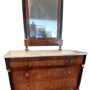 Empire chest of drawers with mirror - Italy, early 19th century (Lucca)