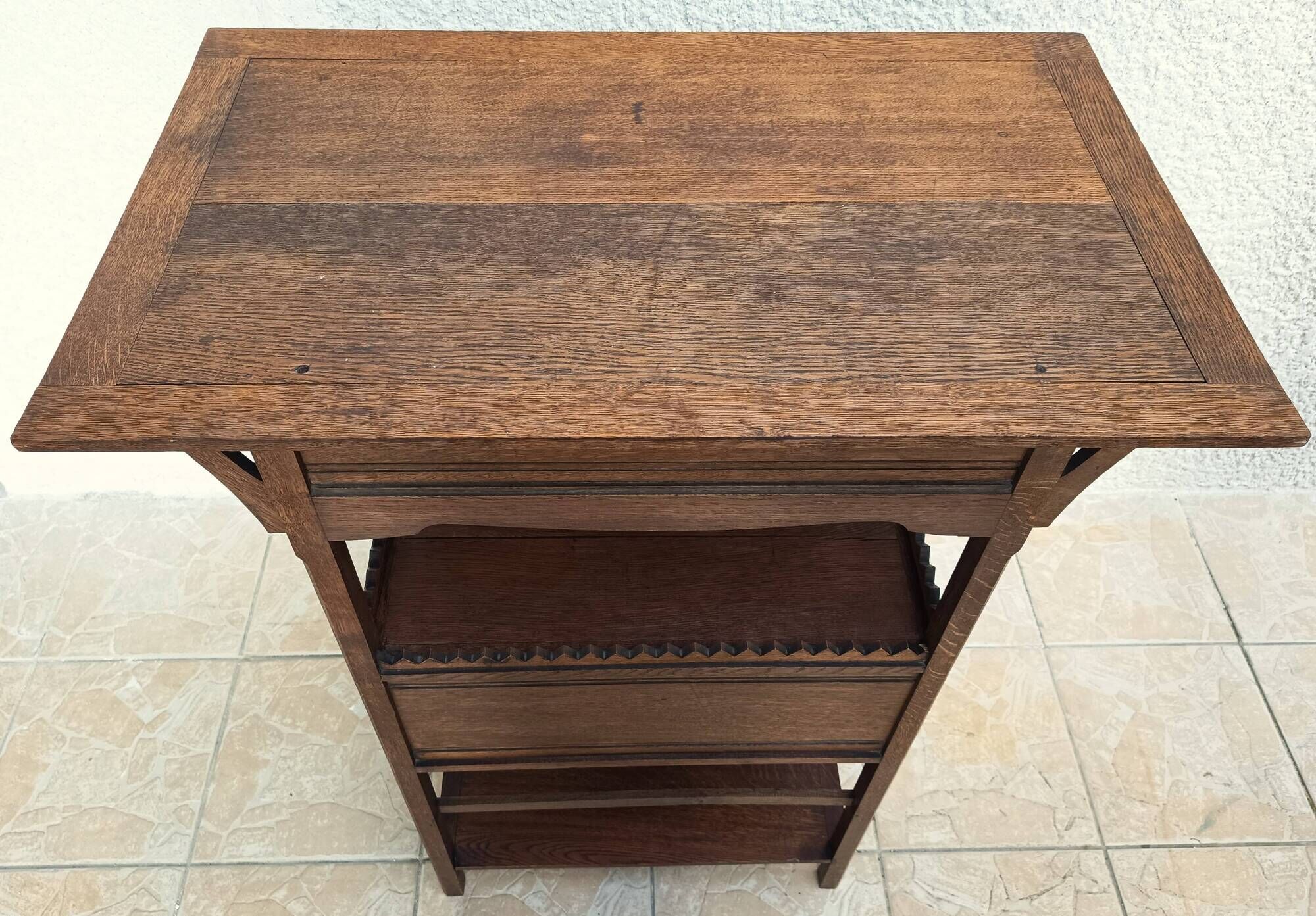 Vintage oak accent cabinet