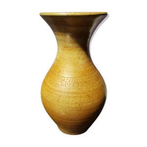 vase ancien grès marron