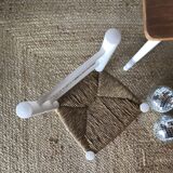 Small 50s straw chair revamped