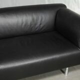 Canapé Cassina MET 250 – Pierre Lissoni – 4 places – Cuir noir