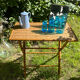 Table pliante en bambou