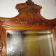 Dressing table and mirror in walnut, circa 1880