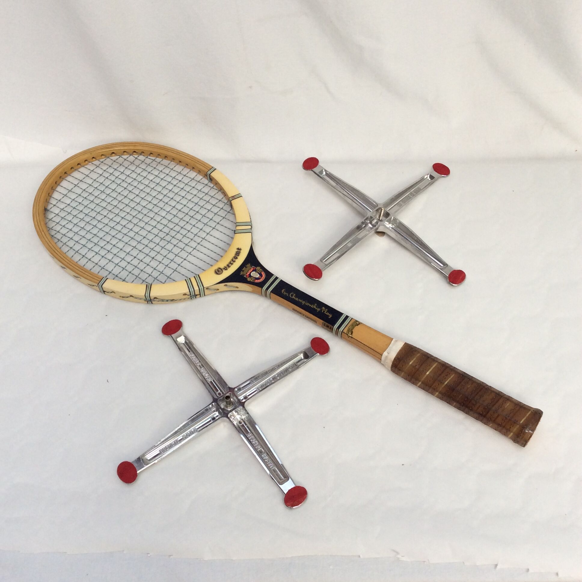 Vintage tennis racket signed