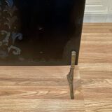 Metal fireplace screen from the period.